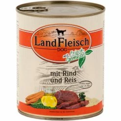 Landfleisch Pur Landfleisch Nassfutter Dog Pur Rind Und Reis