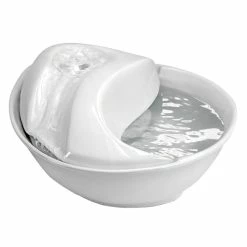 Pioneer Pet Keramik Trinkbrunnen Rain Drop Style 1,8 L Weiß