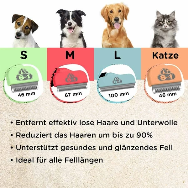 8in1 Unterfellbürste Perfect Coat DeShedder Katze – Bild 5