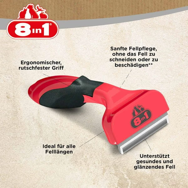 8in1 Unterfellbürste Perfect Coat DeShedder Hund M – Bild 2