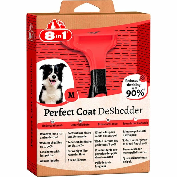 8in1 Unterfellbürste Perfect Coat DeShedder Hund M – Bild 3