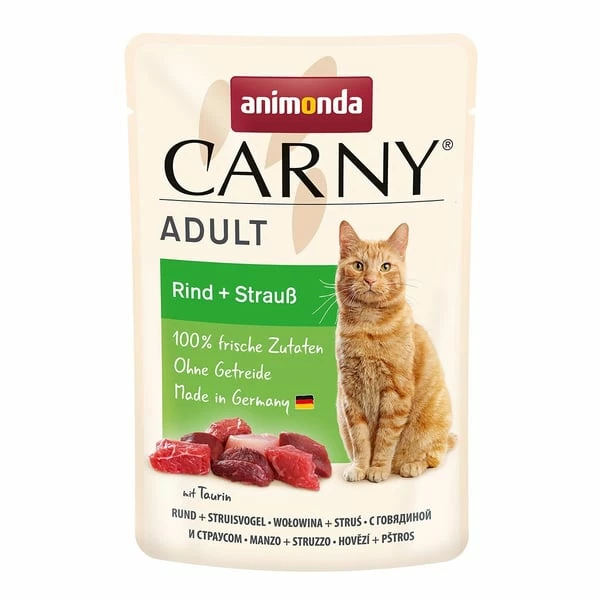 Animonda Carny Adult Rind + Strauß