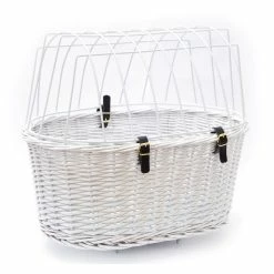 Aumüller Fahrrad-Tierkorb Weiß