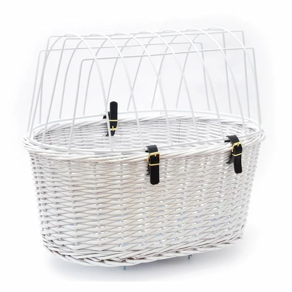 Aumüller Fahrrad-Tierkorb Weiß