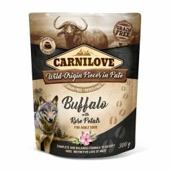Carnilove Dog Pouch Paté - Buffalo With Rose Petals