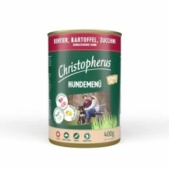 Christopherus Hundemenü Mit Rentier, Kartoffel Und Zucchini