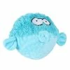 Europet Bernina Coockoo Kugelfisch Gary Squeaker Ball Blau 12cm