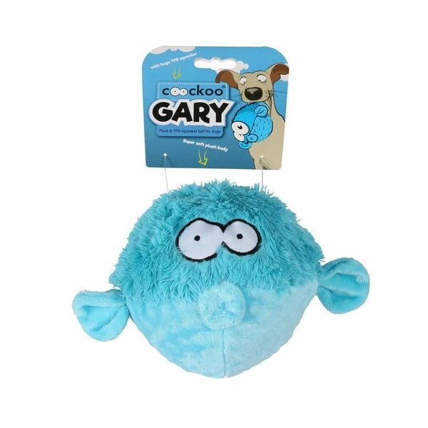 Europet Bernina Coockoo Kugelfisch Gary Squeaker Ball Blau 12cm – Bild 2