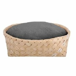 D&D Home Kuschelbett Bodhi Dunkelgrau 52x52x15cm