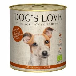DOG´S LOVE Dog's Love Bio Rind Mit Reis, Apfel Und Zucchini