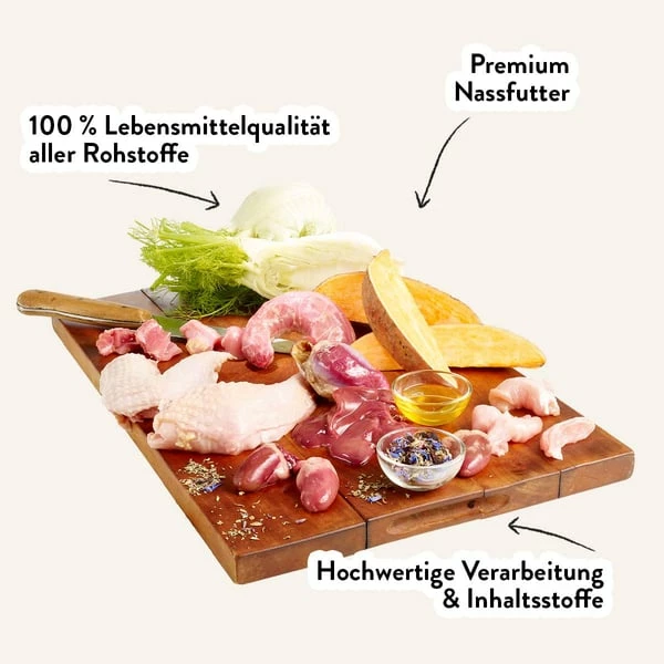 Dogs’n Tiger Dogs'n Tiger Fein Gemacht Junior Nassfutter Huhn – Bild 3