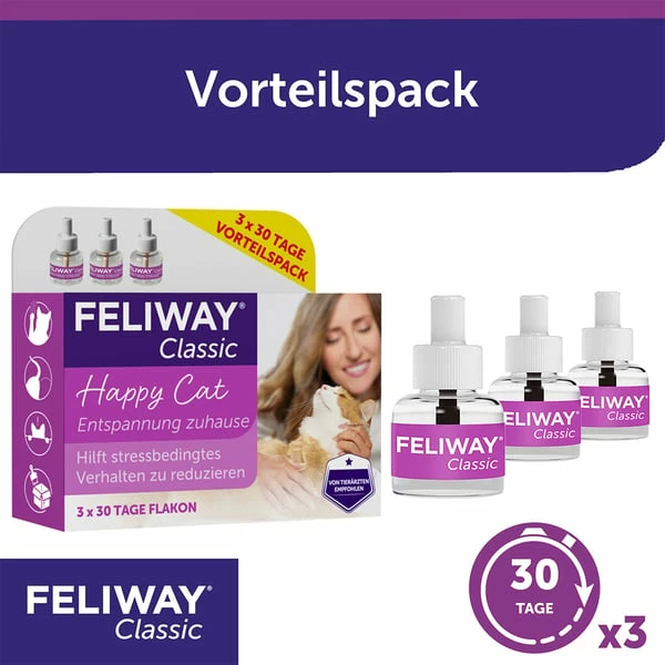 Feliway Classic 3x30 Tage Vorteilspack – Bild 2