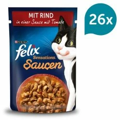 FELIX Sensations Saucen Mit Rind & Tomate