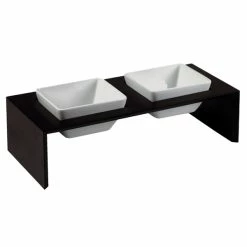 Replus Futterstation Meshidai Doppelnapf Schwarz