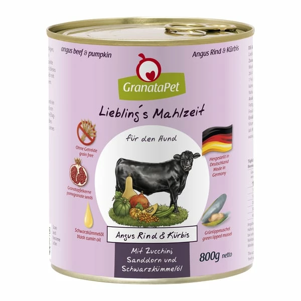 GranataPet Liebling's Mahlzeit Angus Rind Und Kürbis