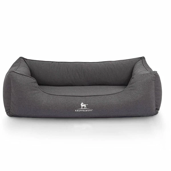 Knuffelwuff Orthopädisches Wasserabweisendes Hundebett Leon Anthrazit – Bild 2