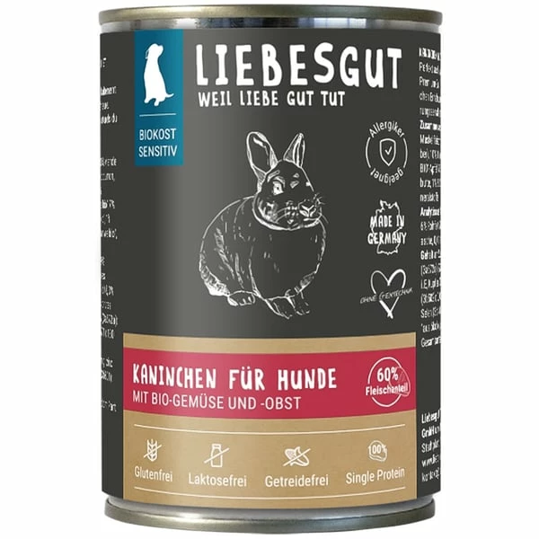 Liebesgut Kaninchen Mit BIO Gemüse Und BIO Obst