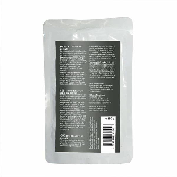 Liebesgut Bio Sensitiv Pute Mit Karotte Und Amaranth â Bild 2