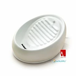 Lucky-Kitty Katzenbrunnen Aus Keramik, Weiß