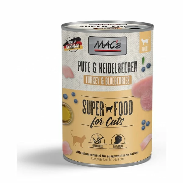 MAC's Cat Fleischmenü Pute Und Heidelbeeren