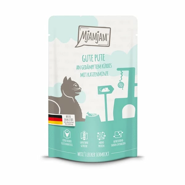 MjAMjAM Quetschie Gute Pute An Gedämpftem Kürbis