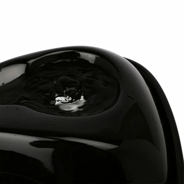 Pioneer Pet Keramik Trinkbrunnen Rain Drop Style 1,8 L Schwarz – Bild 4