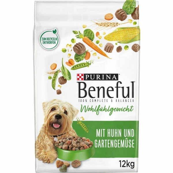 PURINA BENEFUL Wohlfühlgewicht, Huhn & Gemüse
