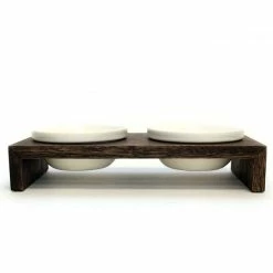 Wolters Cat & Dog Replus Gohan Doppelnapf In Walnuss