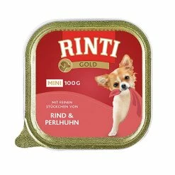 Rinti Gold Mini Feine Stückchen Von Rind & Perlhuhn