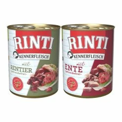 Rinti Kennerfleisch Mixpaket Mit Ente Und Rentier 24x800g