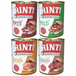 Rinti Kennerfleisch Mix Lamm & Huhn & Ente & Wild 24x800g