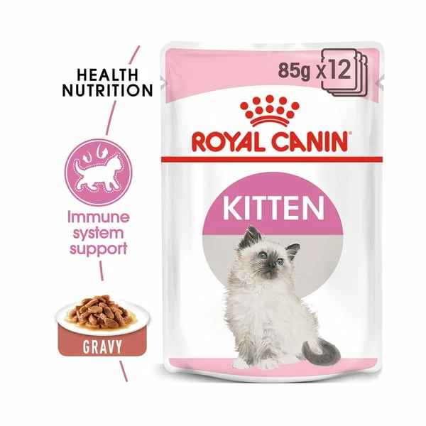 ROYAL CANIN KITTEN Trockenfutter 2kg + Nassfutter In Soße 12x85g – Bild 3