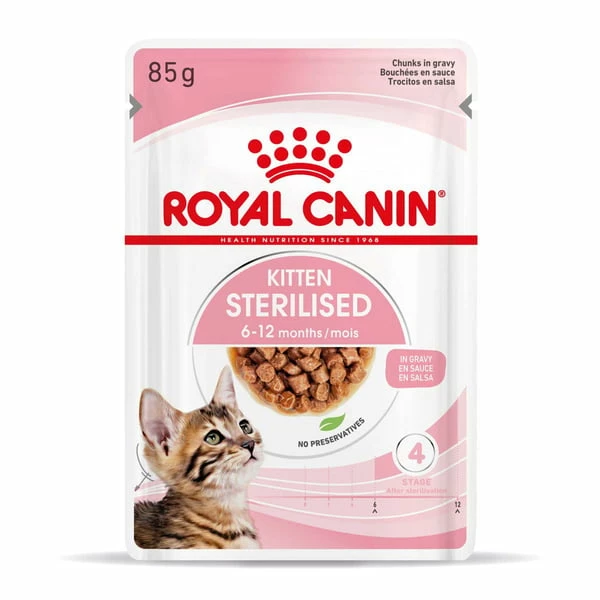 ROYAL CANIN KITTEN STERILISED In Soße Nassnahrung Für Kastrierte Kätzchen Ab 6 Monaten – Bild 9