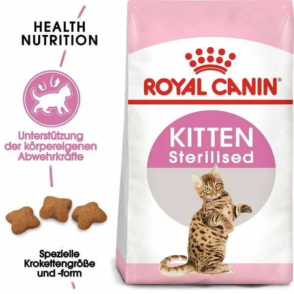 ROYAL CANIN KITTEN Sterilised 3,5kg + Kitten In Soße 12x85g – Bild 2