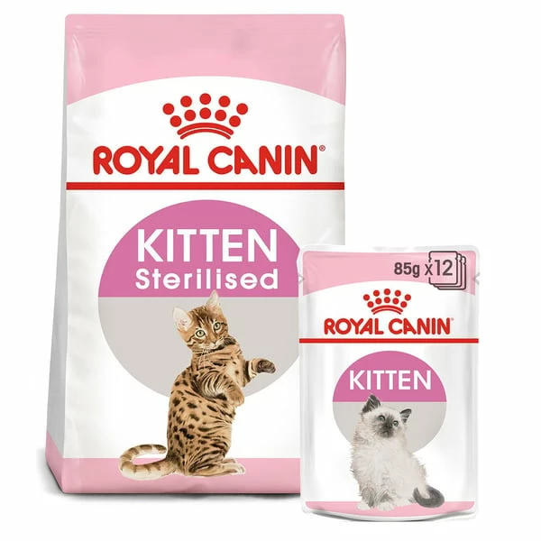 ROYAL CANIN KITTEN Sterilised 3,5kg + Kitten In Soße 12x85g