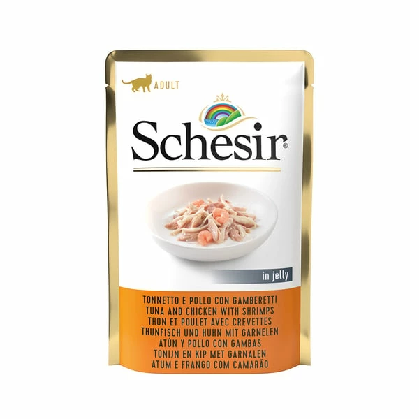 Schesir Cat Thunfisch, Huhn & Garnelen
