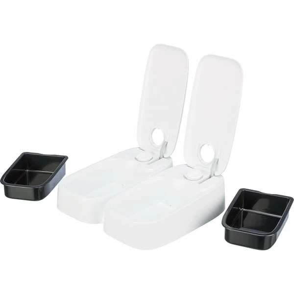 Trixie Futterautomat TX2, 2×300 Ml/ 27×7×24cm Weiß – Bild 5