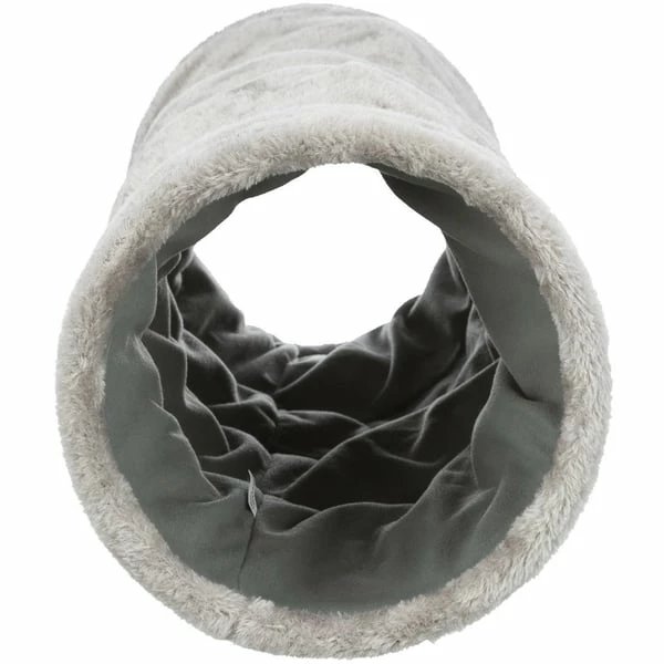 Trixie Spieltunnel, Plüsch - Grau – Bild 3