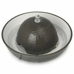 Trixie Trinkbrunnen Keramik Vital Flow 1,5 L, Grau/weiß