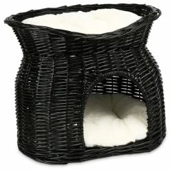 Trixie Weidenkorb Mit Liegedach Und Kissen