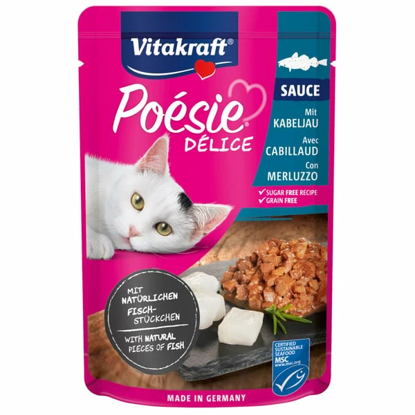 Vitakraft Poésie DéliSauce & Kabeljau