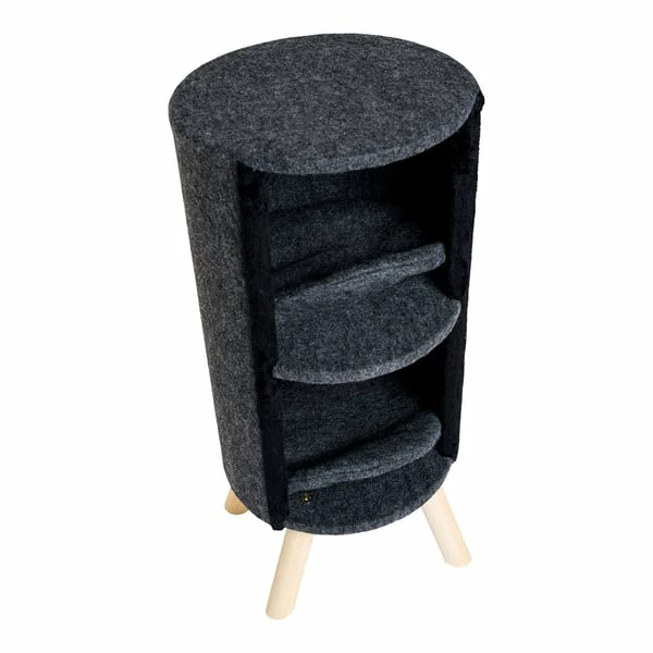 ZooRoyal Kratztonne Ava 85cm Filz Anthrazit – Bild 2