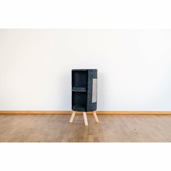 ZooRoyal Kratztonne Ava 85cm Filz Anthrazit – Bild 5