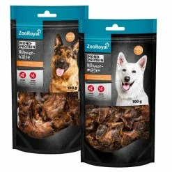 ZooRoyal Hühnerhälse Und Hühnermägen Mixpaket 10x100g