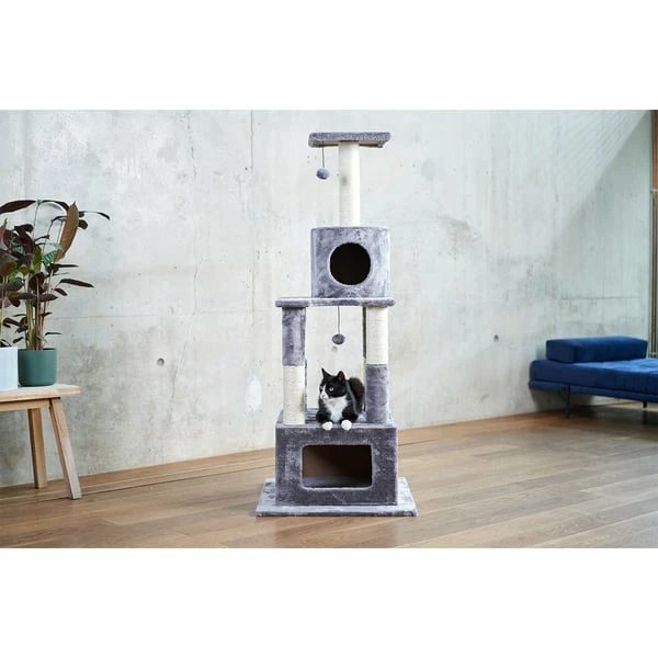 ZooRoyal Kratzbaum Mia 146cm Grau – Bild 2